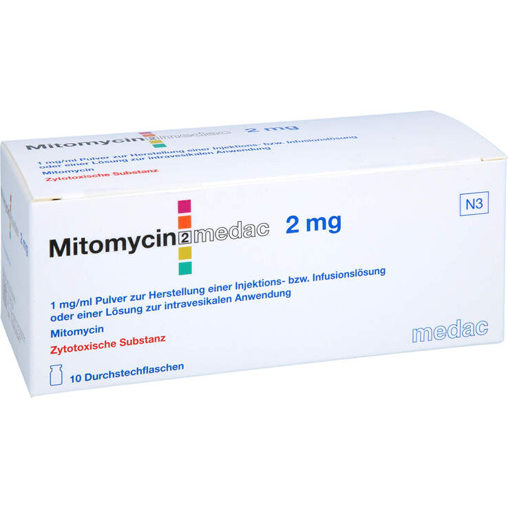 Mitomycin medac 2mg P.z.H.Inj / Infusion ohne intraves.Anw. - 1