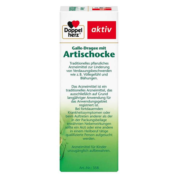 Doppelherz Galle-Dragee mit Artischocke - 3