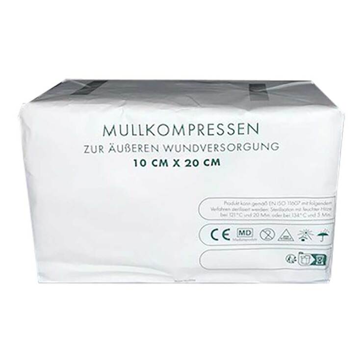 Mullkompressen 10x20 cm unsteril 8fach - 1