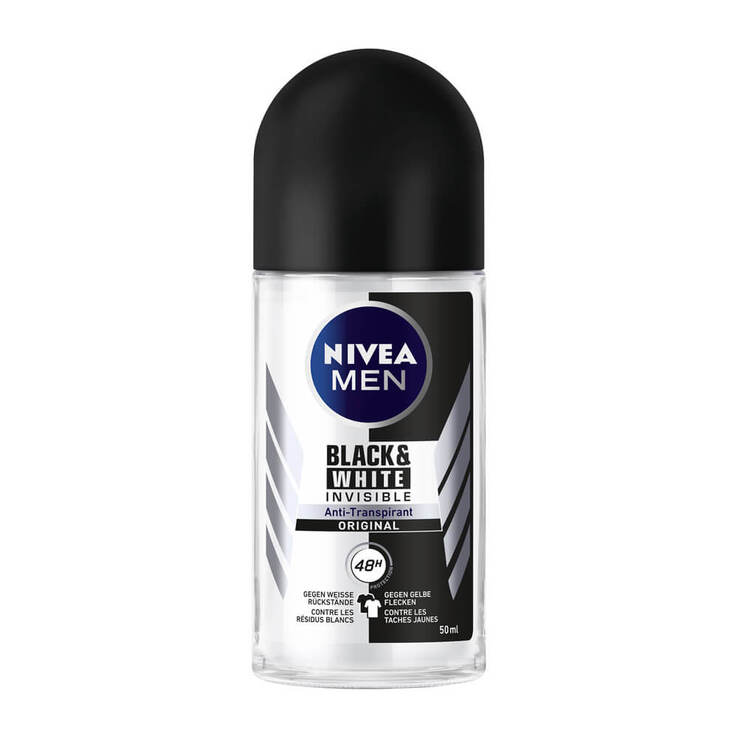 NIVEA Men Deo Roll-on Invisible Black & White - 1