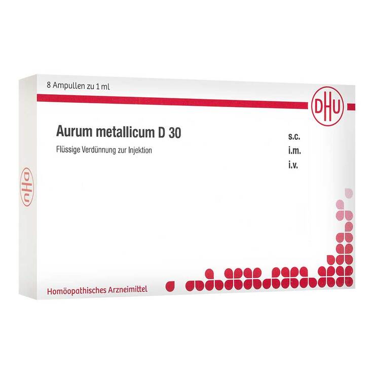 DHU Aurum metallicum D 30 Ampullen 8X1 ml