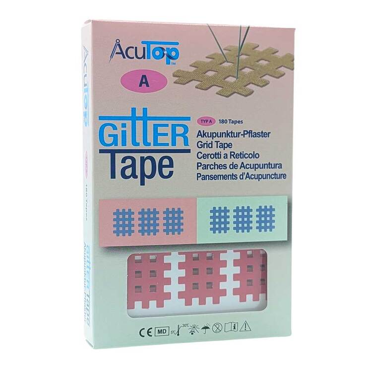 Gitter Tape Acutop Akupunkturpflaster 2x3 cm pink - 1