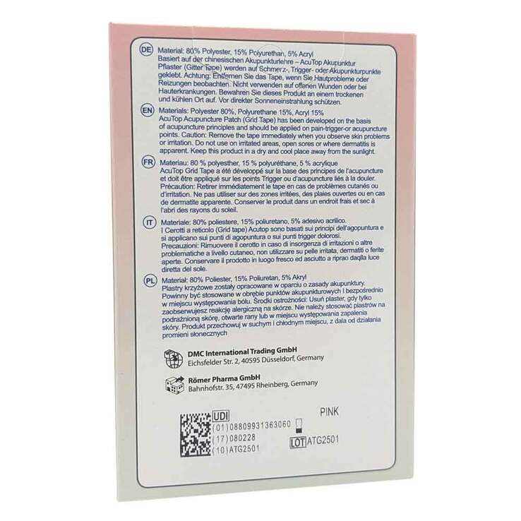 Gitter Tape Acutop Akupunkturpflaster 2x3 cm pink - 2
