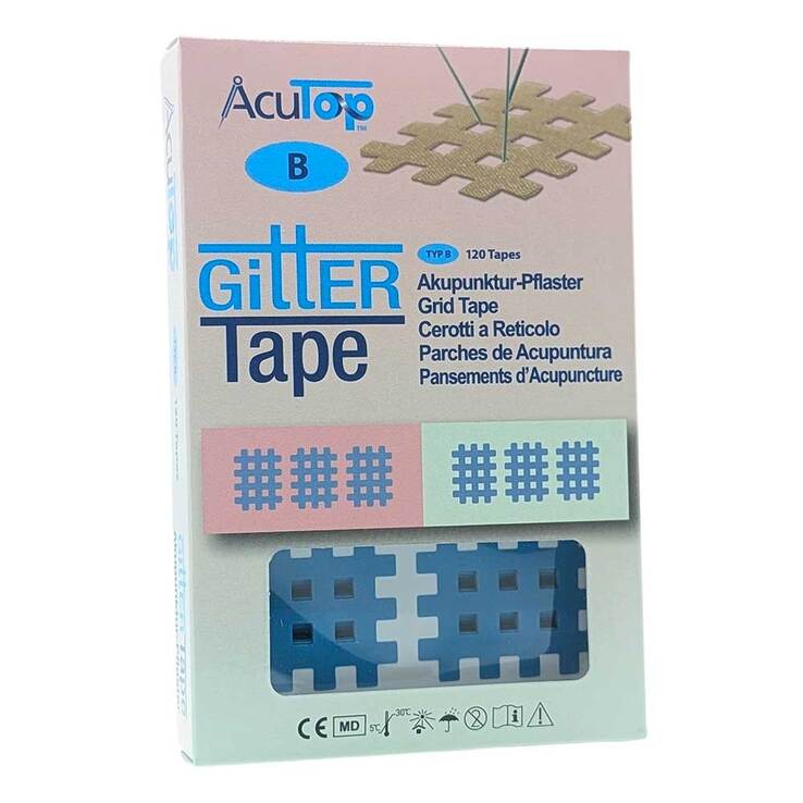 Gitter Tape Acutop Akupunkturpflaster 2x3 cm blau - 1