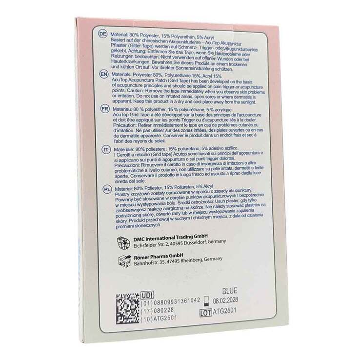 Gitter Tape Acutop Akupunkturpflaster 2x3 cm blau - 2