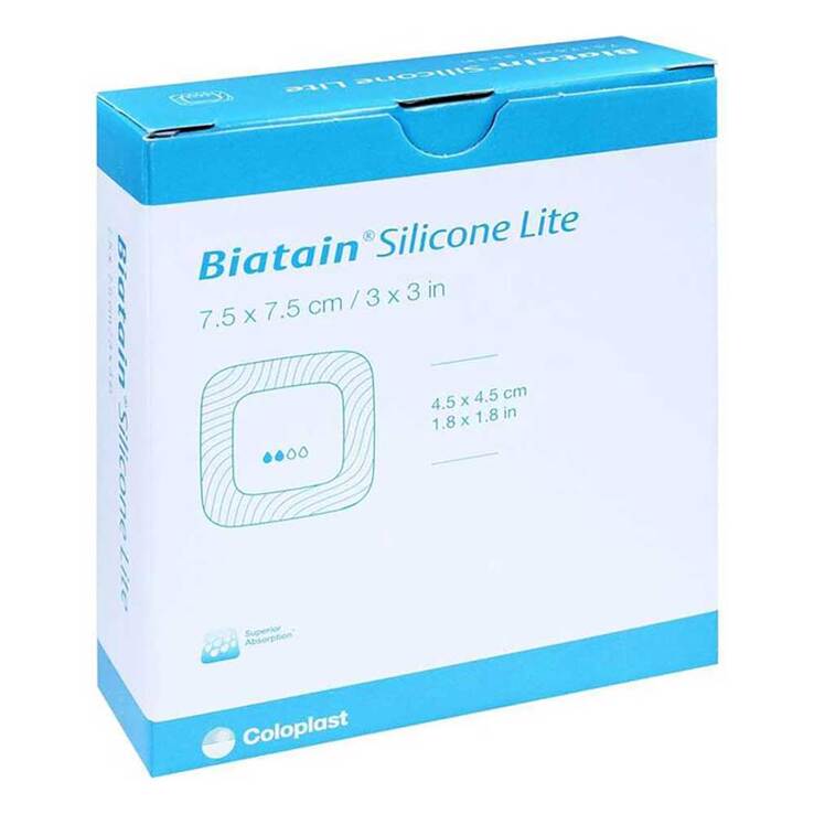 Biatain Silicone Lite Schaumverband 7,5x7,5 cm - 1