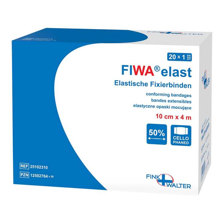 Fixierbinde elastisch 10 cmx4 m cellophaniert 1 St