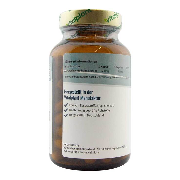 Ackerschachtelhalm 500 mg Extrakt Vitalplant Kapseln - 2