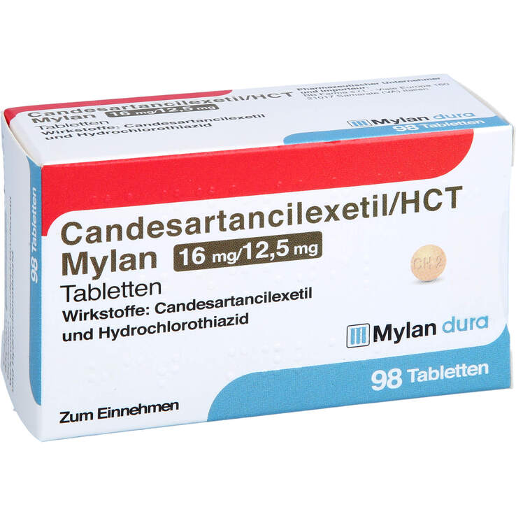 Candesartancilexetil / HCT Mylan 16 mg / 12,5 mg Tabletten - 1