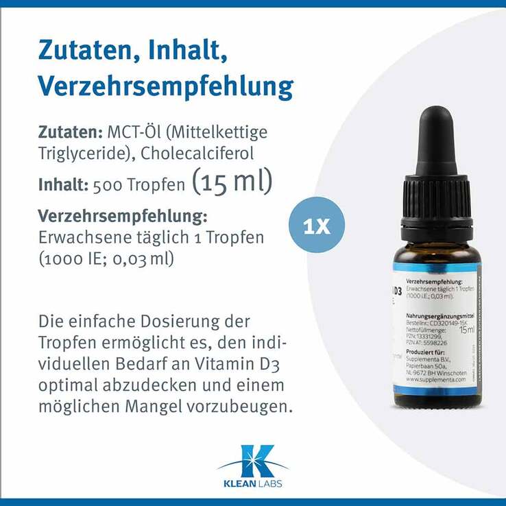 Vitamin D3 1.000 I.E. pro Tropfen - 6
