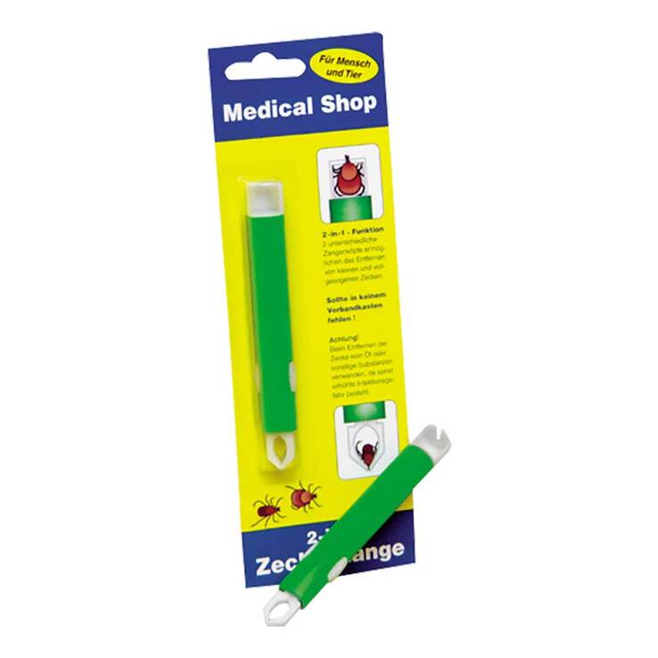 Zeckenzange mit 2 Zangenköpfen 1 St