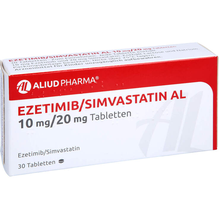 Ezetimib / Simvastatin AL 10 mg / 20 mg Tabletten - 1