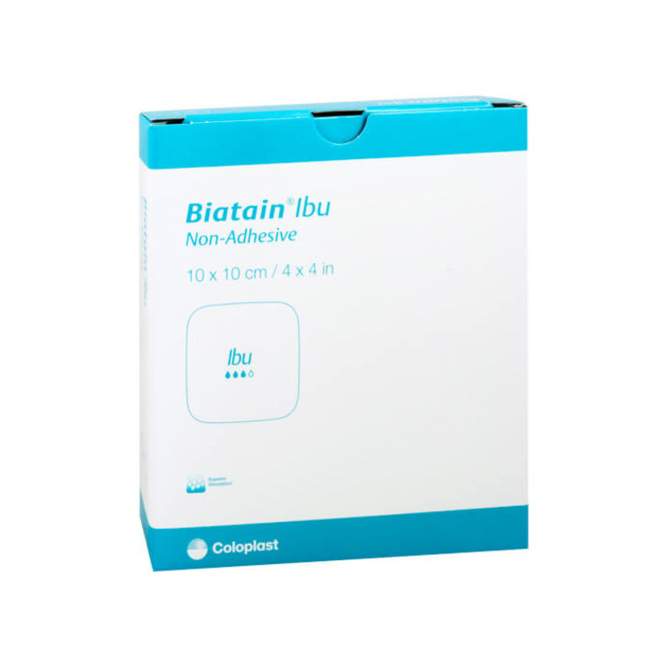 Biatain Ibu Schaumverband 10x10 cm nicht haftend - 1