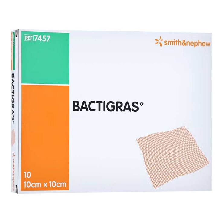 Bactigras antiseptische Paraffingaze 10x10 cm - 1