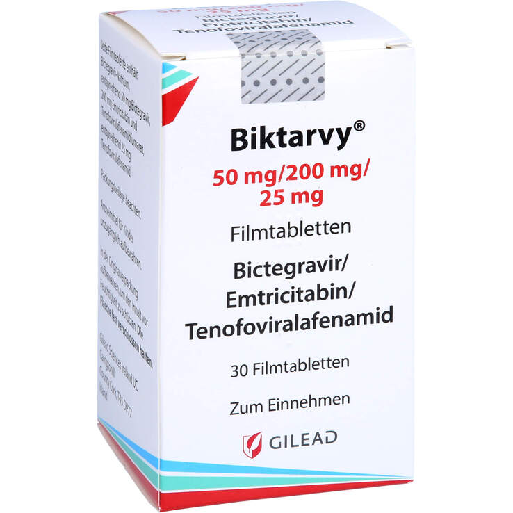 Biktarvy 50 mg / 200 mg / 25 mg Filmtabletten - 1
