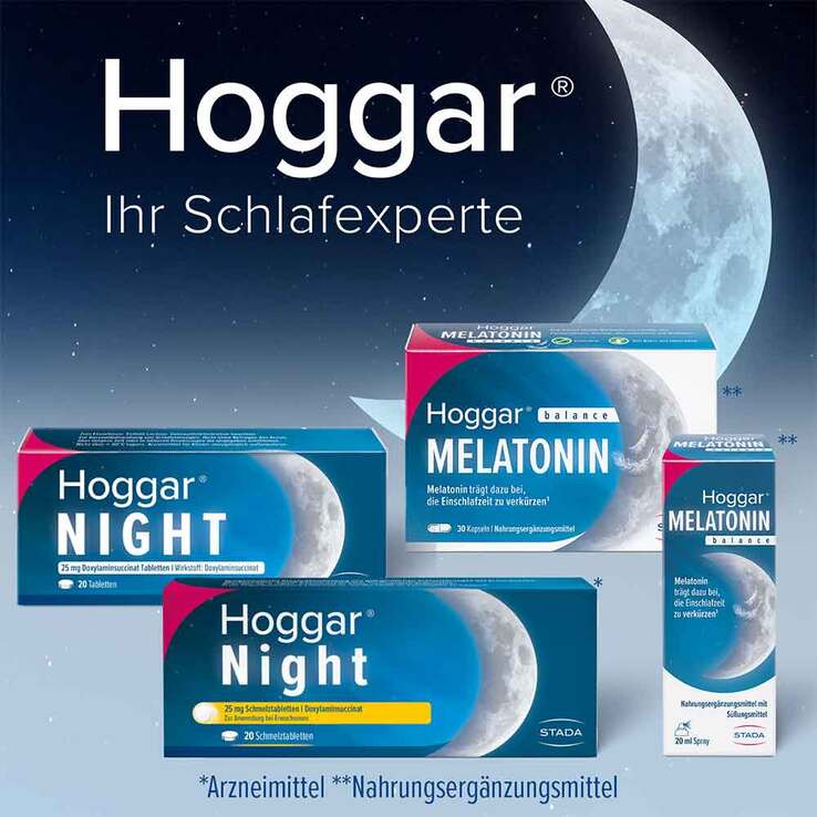 Hoggar® Night 25 mg Doxylamin Schlaf-Schmelztabletten - 7