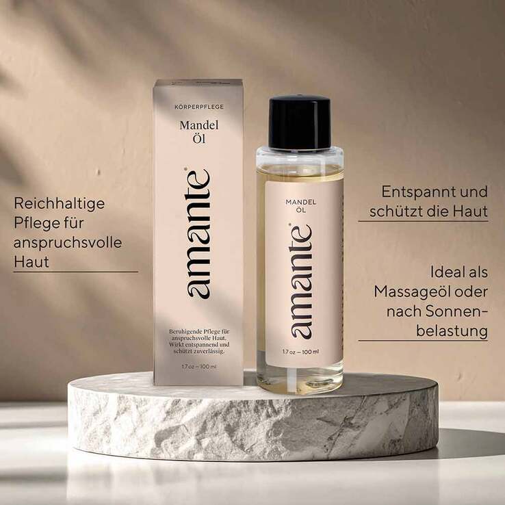 Mandelöl 100% rein Hautpflegeöl Amante - 3