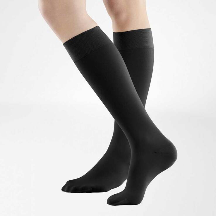 Venotrain soft K2 AD n.long M anthrazit mit Spitze - 1