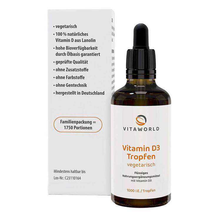 Vitamin D3 1.000 I.E. pro Tag Tropfen zum Einnehmen - 2