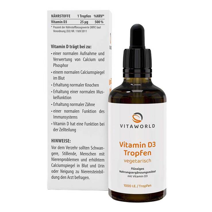 Vitamin D3 1.000 I.E. pro Tag Tropfen zum Einnehmen - 4