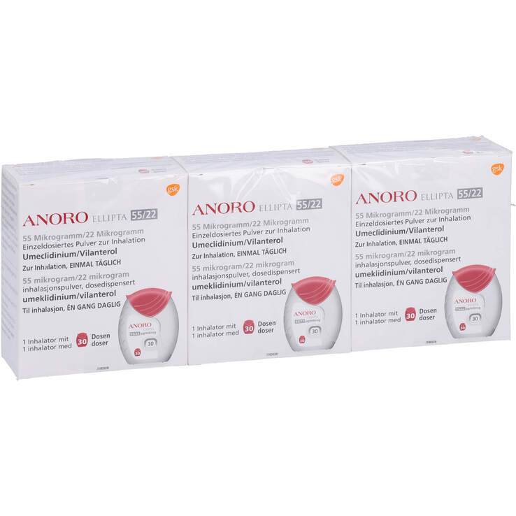 Anoro Ellipta 55 µg / 22 µg 30ED Einzeldosis Inh.-P. - 1