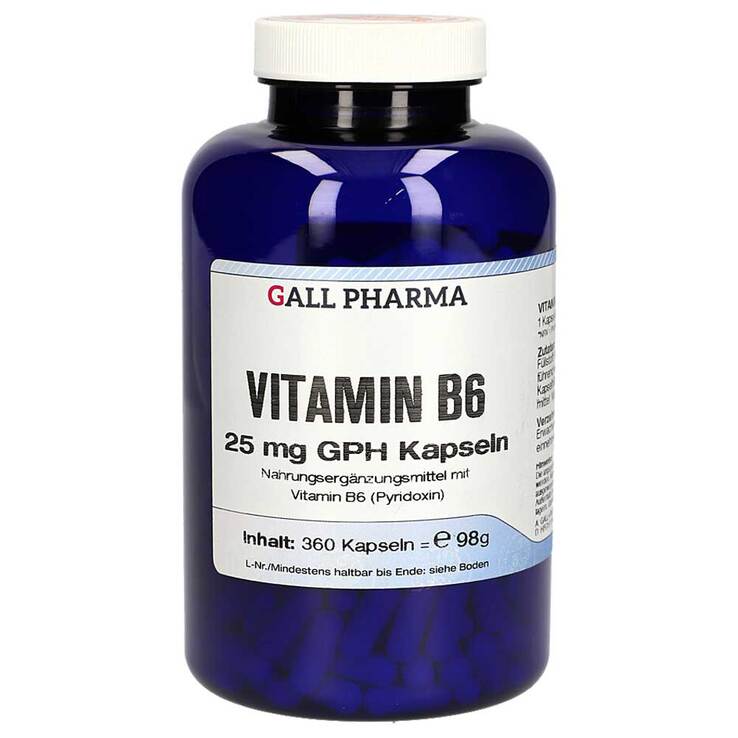 Vitamin B6 25 mg GPH Kapseln 360 St bei APONEO kaufen