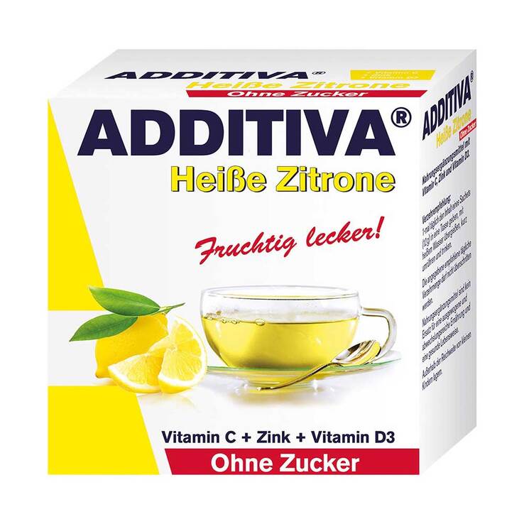 Additiva heiße Zitrone ohne Zucker Sachets - 1