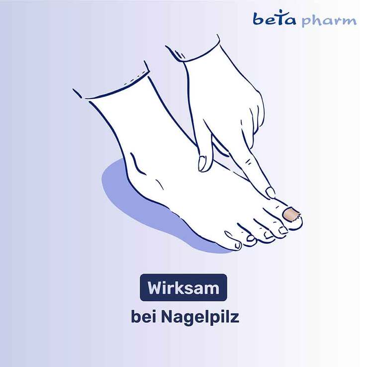 Amorolfin beta 50 mg/ml wirkstoffhaltiger Nagellack - 2