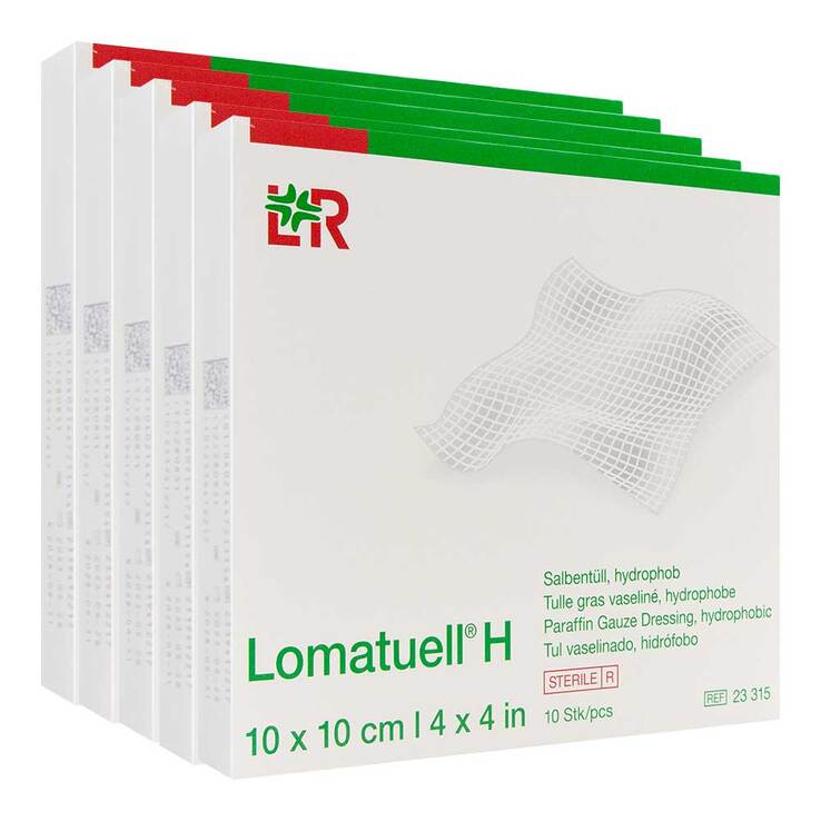 Lomatuell H Salbentüll 10x10 cm steril 50 St