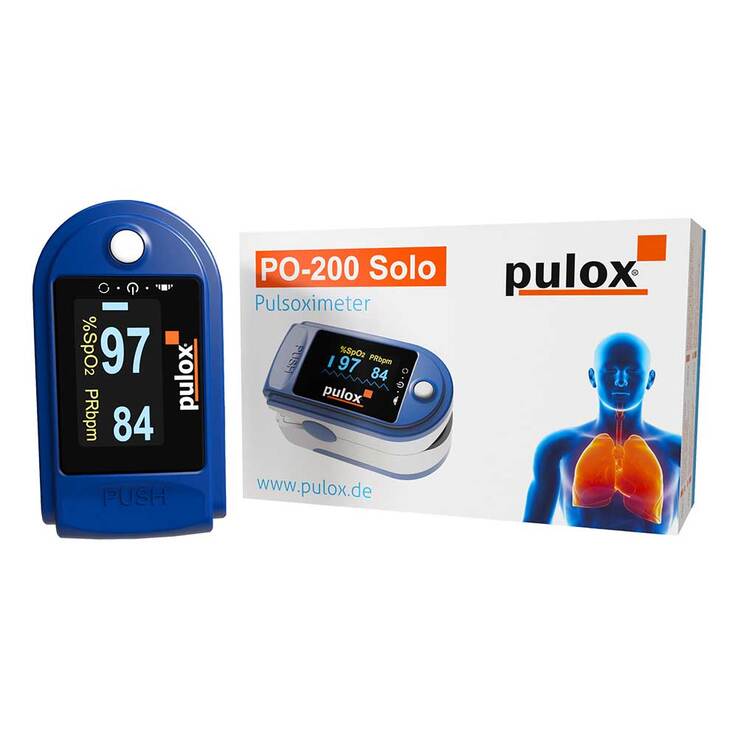 Pulox PO-200 Solo Pulsoximeter blau - 1