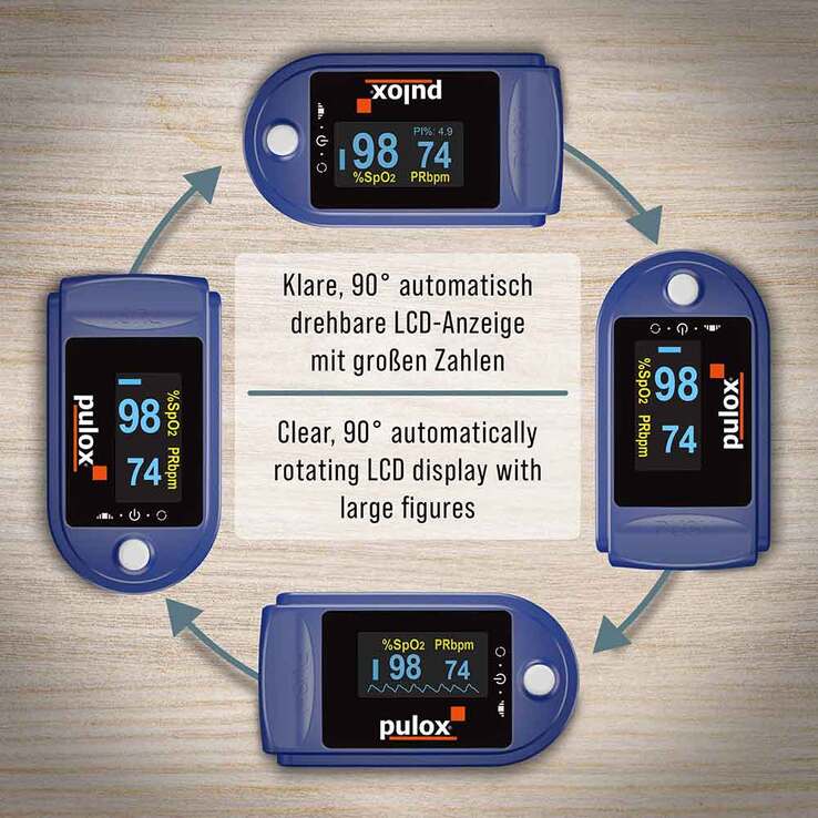 Pulox PO-200 Solo Pulsoximeter blau - 3