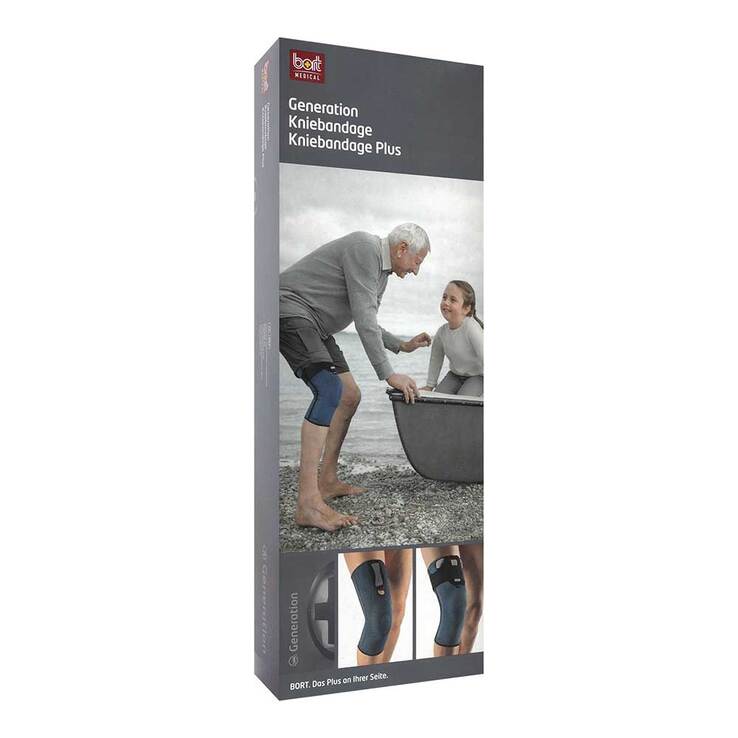Bort Generation Kniebandage plus M Größe 2 blau - 1