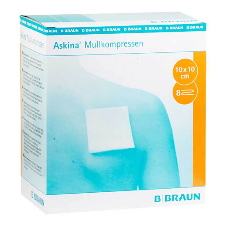 Askina Mullkompressen 10x10 cm steril - 1