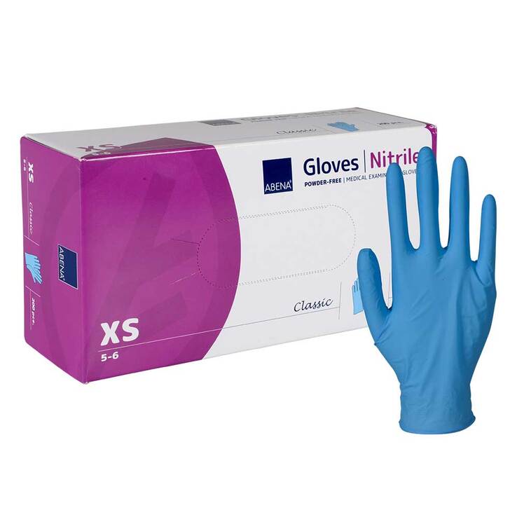 Abena Classic Nitril Untersuchungshandschuhe unste.pf XS blau - 1