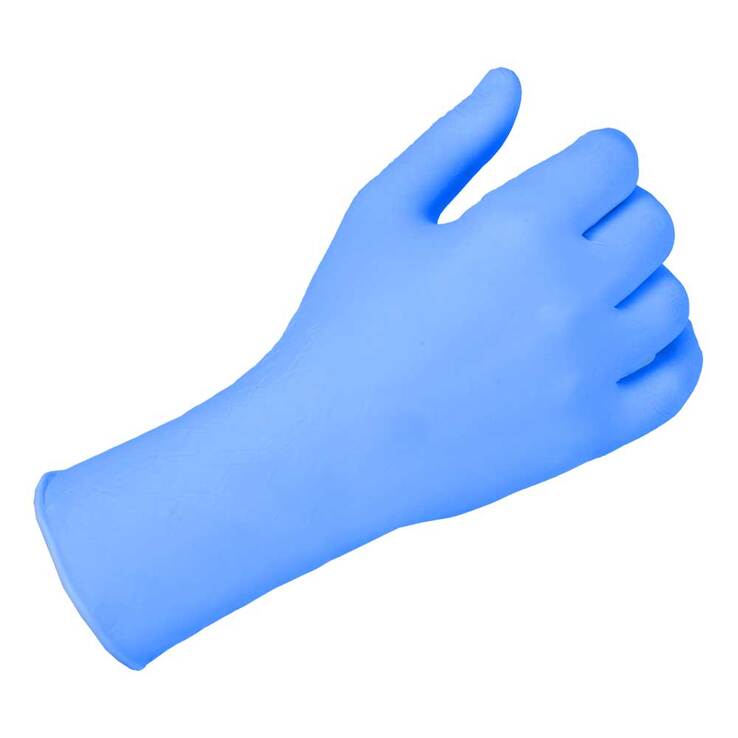 Nobaglove Nitril classic Untersuchungshandschuhe pf Größe L blau - 1