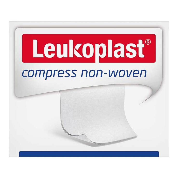Leukoplast compress non-woven 10x10cm unste.4f 100 St