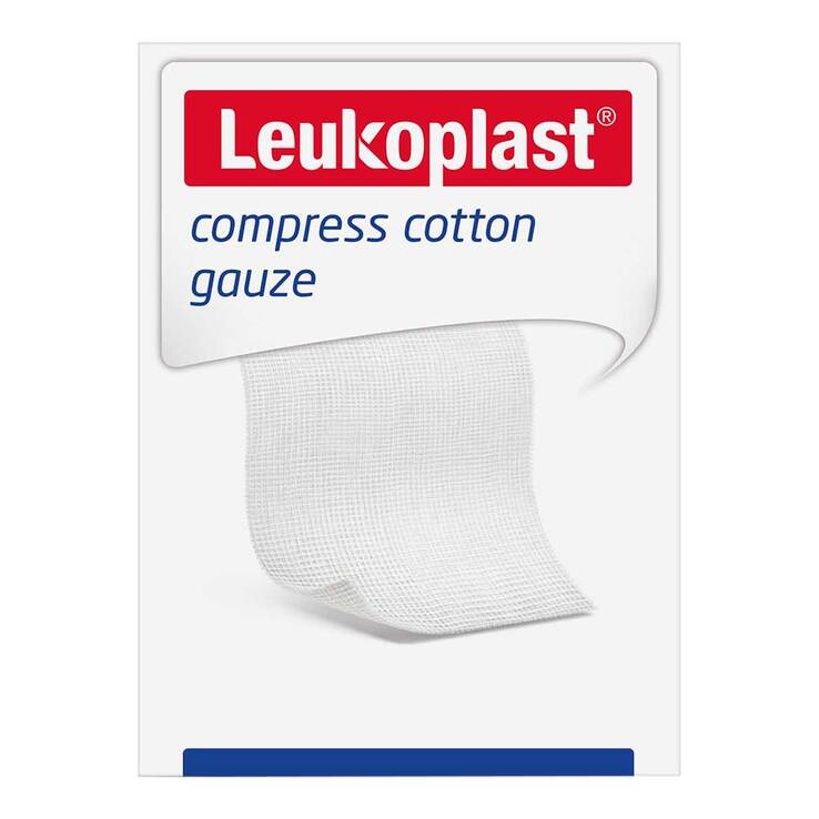 Leukoplast compress Cotton Gauze st.10x10cm 8f - 1