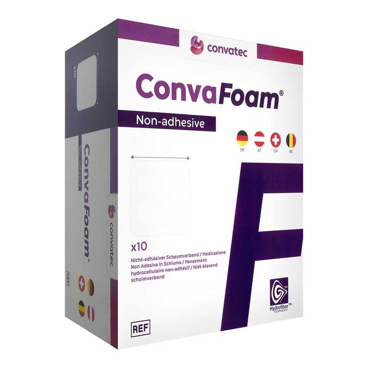 Convafoam nicht-adhäsiv Schaumverband 5x5 cm - 1