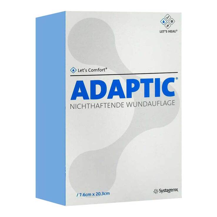Adaptic 7,6x20,3 cm feuchte Wundauflage 2013 108 St