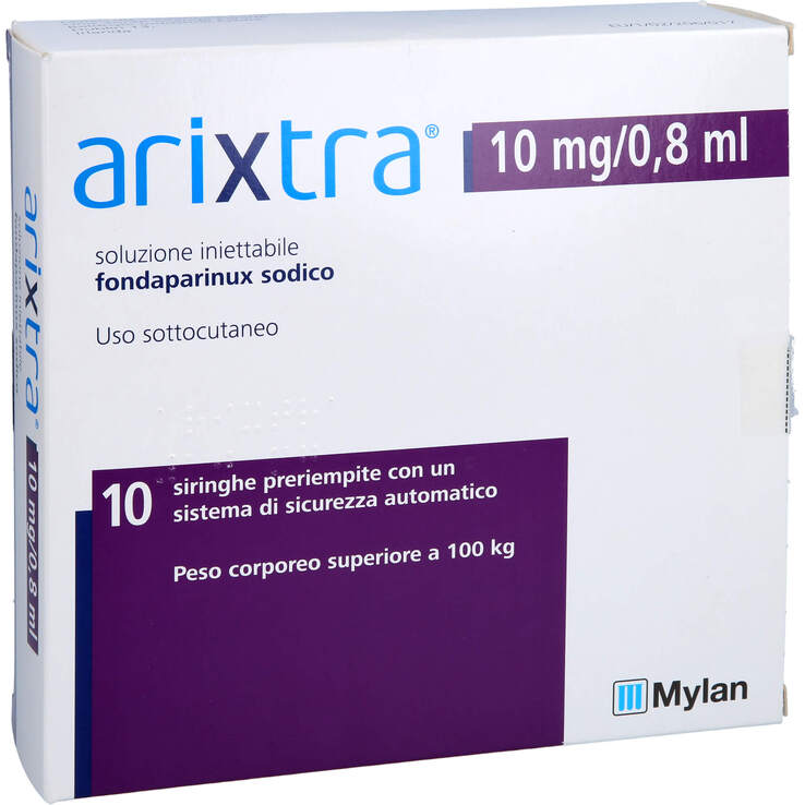 Arixtra 10 mg / 0,8 ml Injektionslösung in einer Fertigspritze - 1