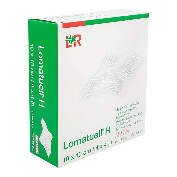 Lomatuell H Salbentüll 10x10 cm steril - 1
