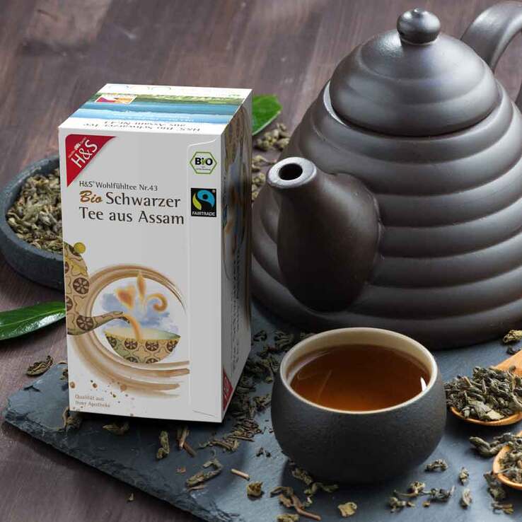 H&S Bio Schwarzer Tee aus Assam Filterbeutel - 3