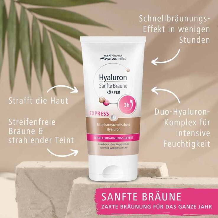 Hyaluron Sanfte Bräune Express Körper Creme - 3