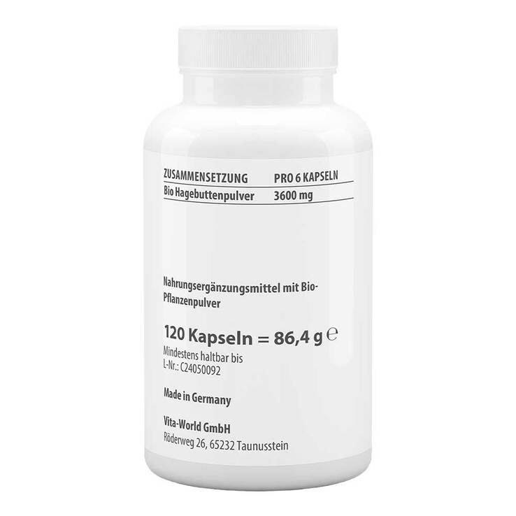 Hagebutte 600 mg Bio Kapseln - 2