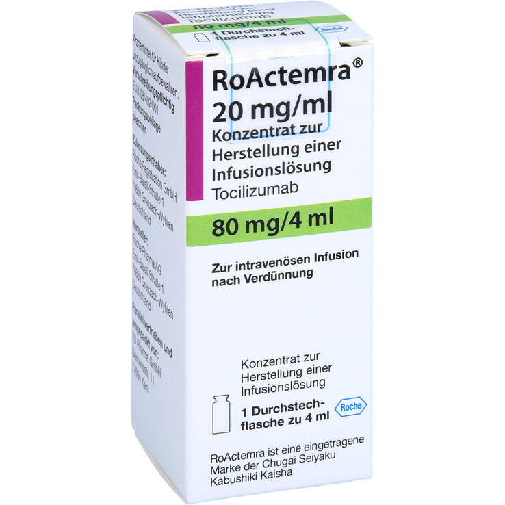 Roactemra 20 mg / ml 80 mg Konzentrat zur Herstellung einer Infusionslösung - 1