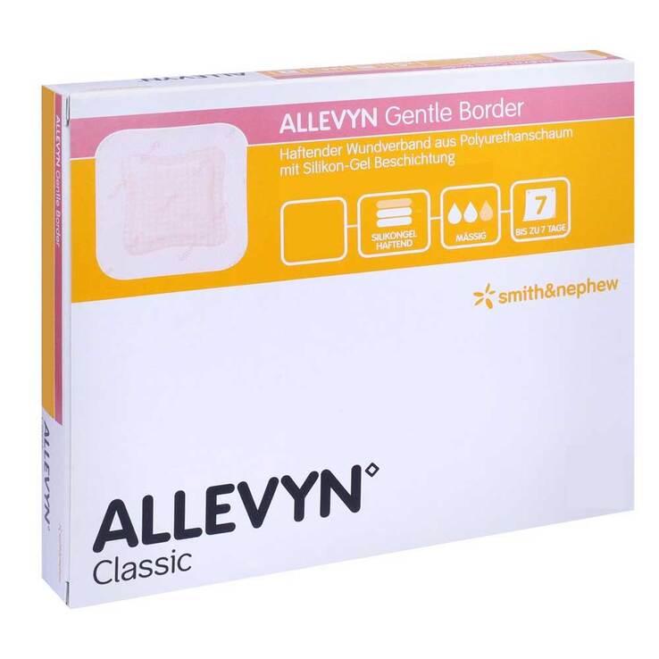 Allevyn Gentle Border 12,5x12,5 cm Schaumverband 10 St