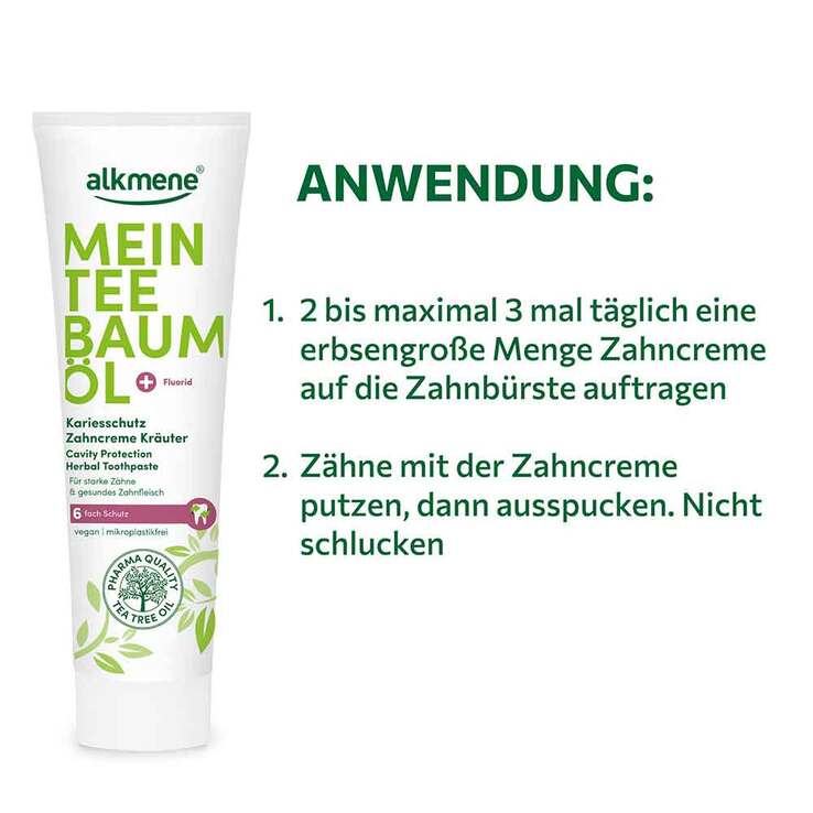 Alkmene Mein Teebaumöl Kräuter Zahncreme - 3