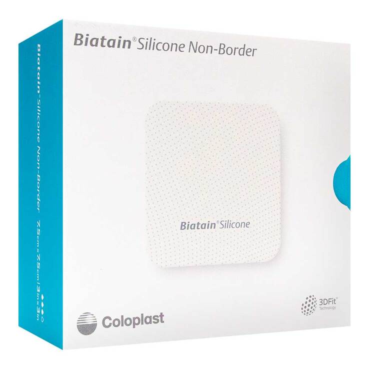 Biatain Silicone Non-Border Schaumverband 7,5x7,5 cm - 1