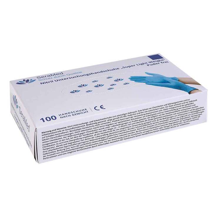 Seramed Nitril Handschuhe puderfrei Gre XL 100 St bei APONEO kaufen