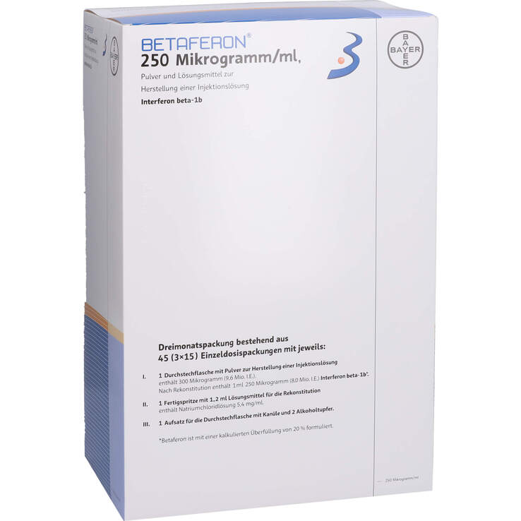 Betaferon 250 µg / ml 3 Monatsp.P.und LM z.H.einer Injektionslösung - 1